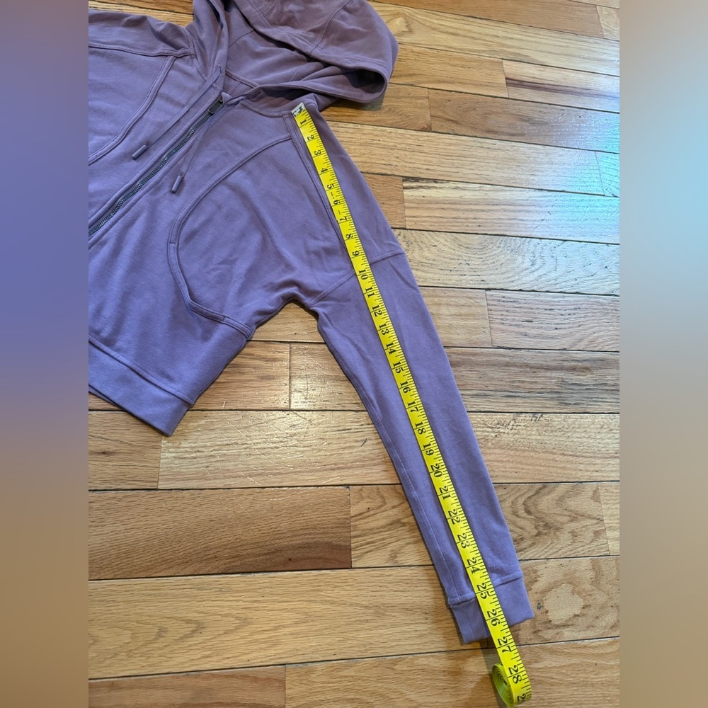 Lululemon Loungeful Cropped Hoodie Sweatshirt Women’s Size 4 Purple - Picture 9 of 13